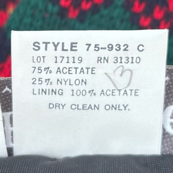 Vtg Paquette Byer California Sweater Large Multicolor Fair Isle Boucle Terrier - Picture 9 of 11